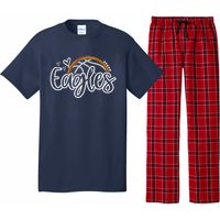 Basketball Eagles School Sports Fan Team Spirit Pajama Set