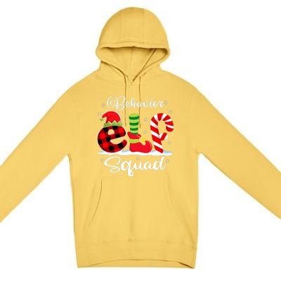 Behavior Elf Squad Christmas Behavior Tech Matching Premium Pullover Hoodie