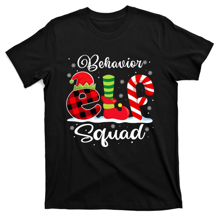 Behavior Elf Squad Christmas Behavior Tech Matching T-Shirt