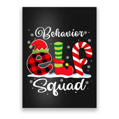 Behavior Elf Squad Christmas Behavior Tech Matching Poster