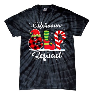 Behavior Elf Squad Christmas Behavior Tech Matching Tie-Dye T-Shirt