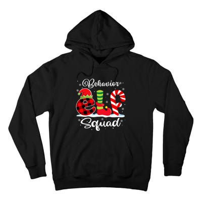 Behavior Elf Squad Christmas Behavior Tech Matching Tall Hoodie