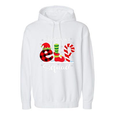 Behavior Elf Squad Christmas Behavior Tech Matching Garment-Dyed Fleece Hoodie