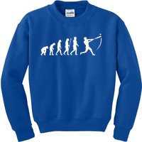 Baseball Evolution Sports Player Lover Coach Graphic Great Gift Kids Sweatshirt