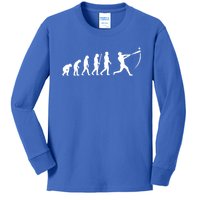 Baseball Evolution Sports Player Lover Coach Graphic Great Gift Kids Long Sleeve Shirt