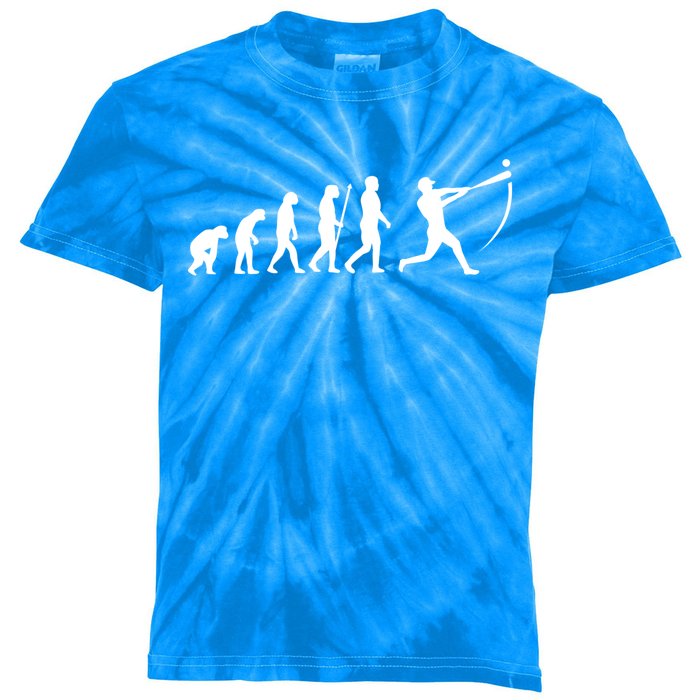 Baseball Evolution Sports Player Lover Coach Graphic Great Gift Kids Tie-Dye T-Shirt