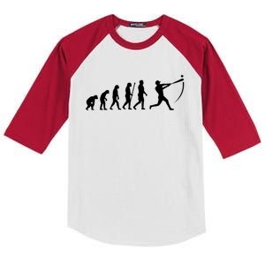 Baseball Evolution Sports Player Lover Coach Graphic Great Gift Kids Colorblock Raglan Jersey