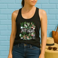 Botanical Enthusiast Succulent Planter for Gardeners Womens Tank Top