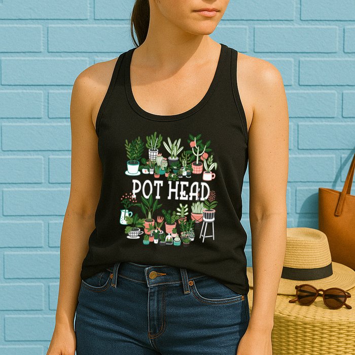 Botanical Enthusiast Succulent Planter for Gardeners Womens Tank Top