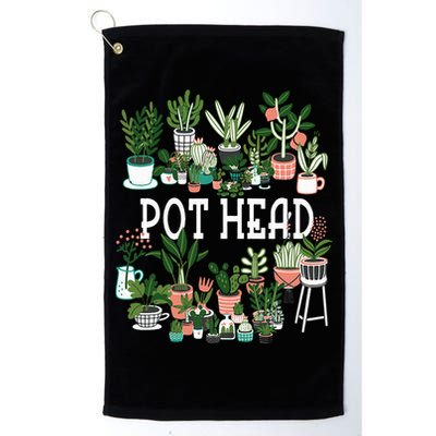 Botanical Enthusiast Succulent Planter for Gardeners Golf Towel