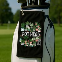 Botanical Enthusiast Succulent Planter for Gardeners Golf Towel