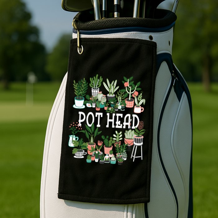 Botanical Enthusiast Succulent Planter for Gardeners Golf Towel