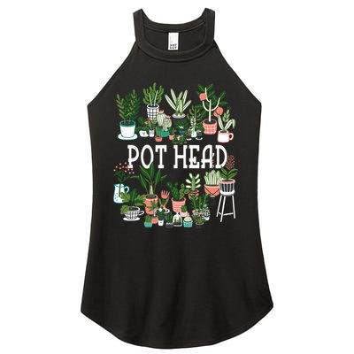 Botanical Enthusiast Succulent Planter for Gardeners Women's Perfect Tri Rocker Tank