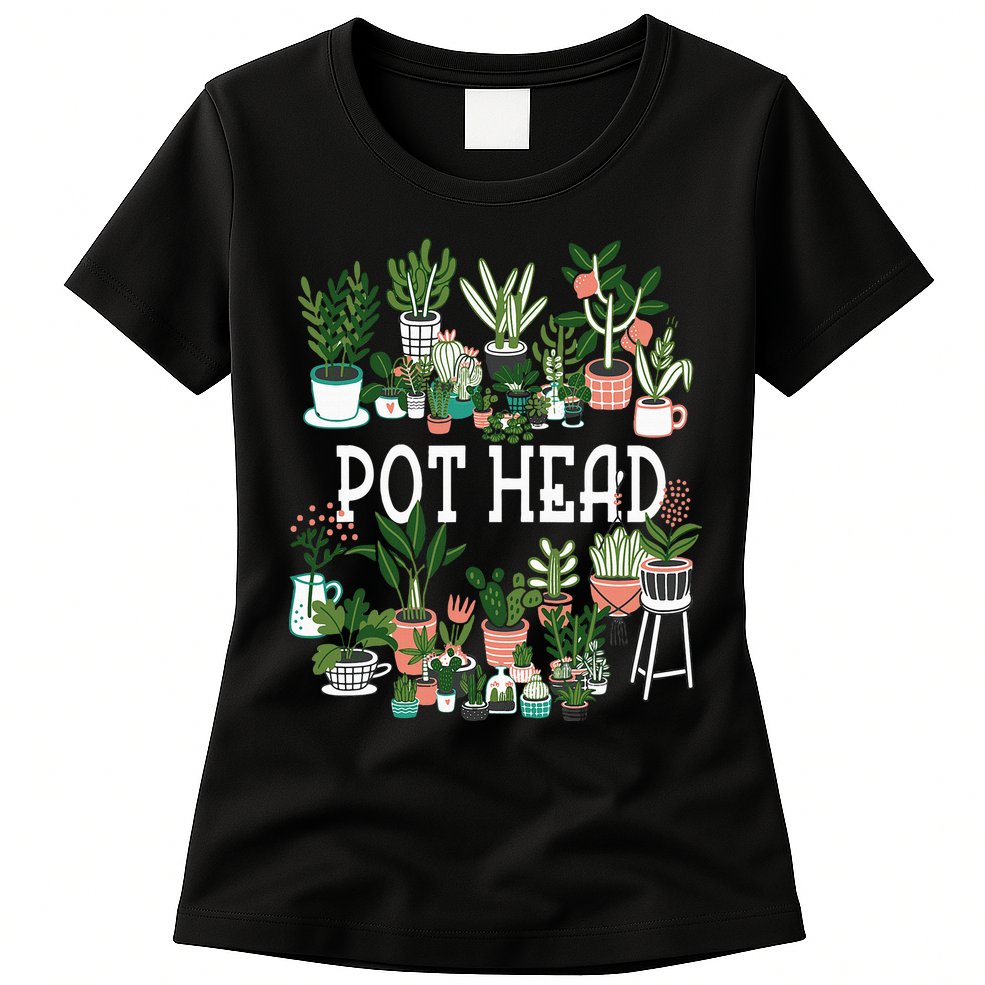Botanical Enthusiast Succulent Planter for Gardeners Womens T-Shirt