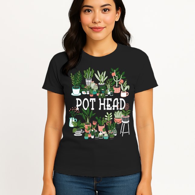 Botanical Enthusiast Succulent Planter for Gardeners Womens T-Shirt