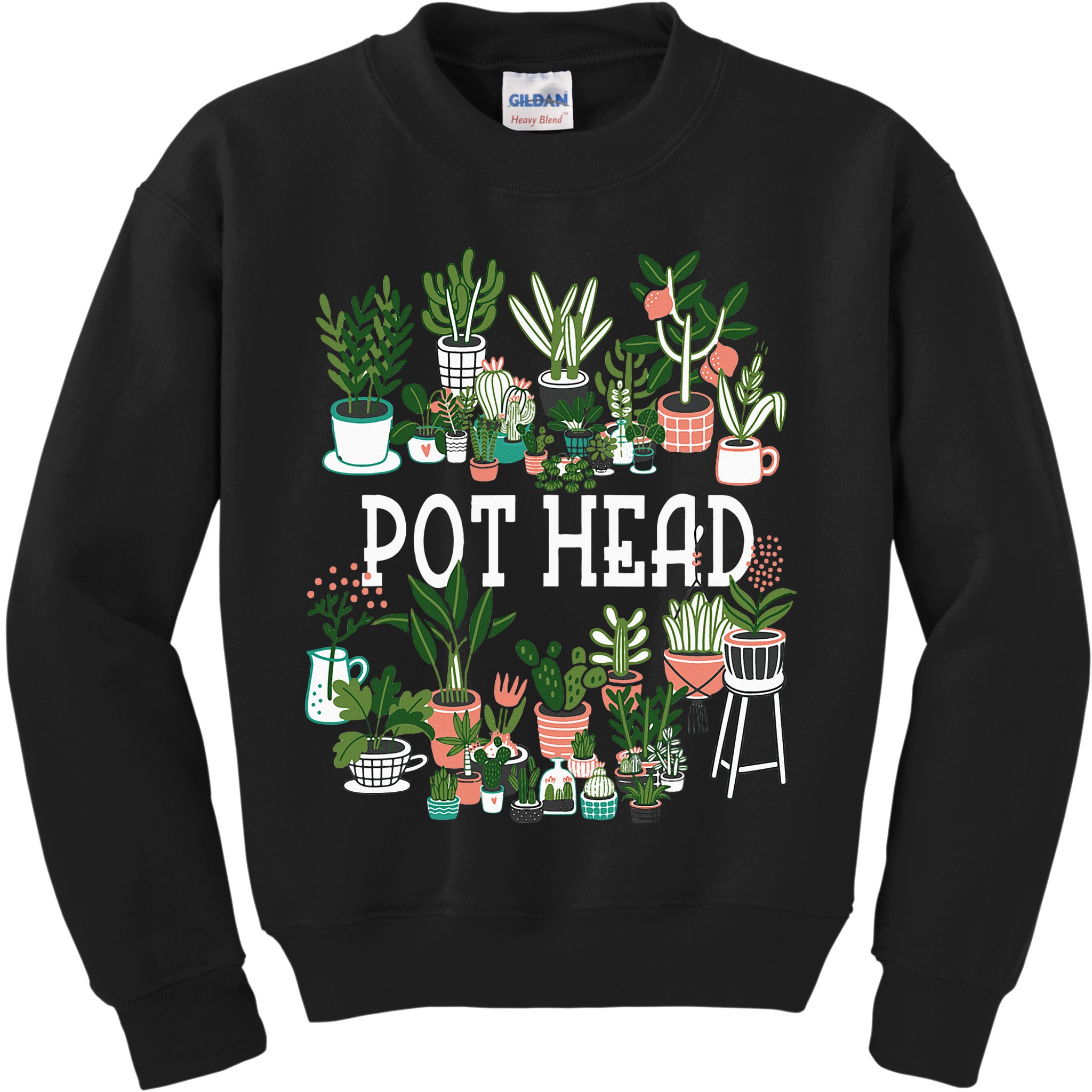 Botanical Enthusiast Succulent Planter for Gardeners Kids Sweatshirt