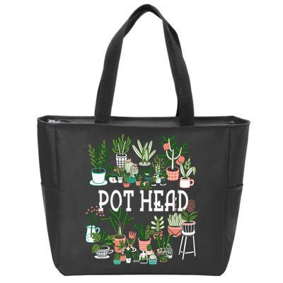 Botanical Enthusiast Succulent Planter for Gardeners Zip Tote Bag
