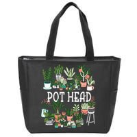 Botanical Enthusiast Succulent Planter for Gardeners Zip Tote Bag