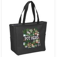 Botanical Enthusiast Succulent Planter for Gardeners Zip Tote Bag