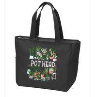 Botanical Enthusiast Succulent Planter for Gardeners Zip Tote Bag