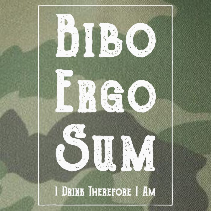 Bibo Ergo Sum I Drink Therefore I Am Latin Alcohol Legacy Tie Dye Trucker Hat