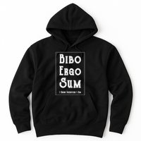 Bibo Ergo Sum I Drink Therefore I Am Latin Alcohol Hoodie