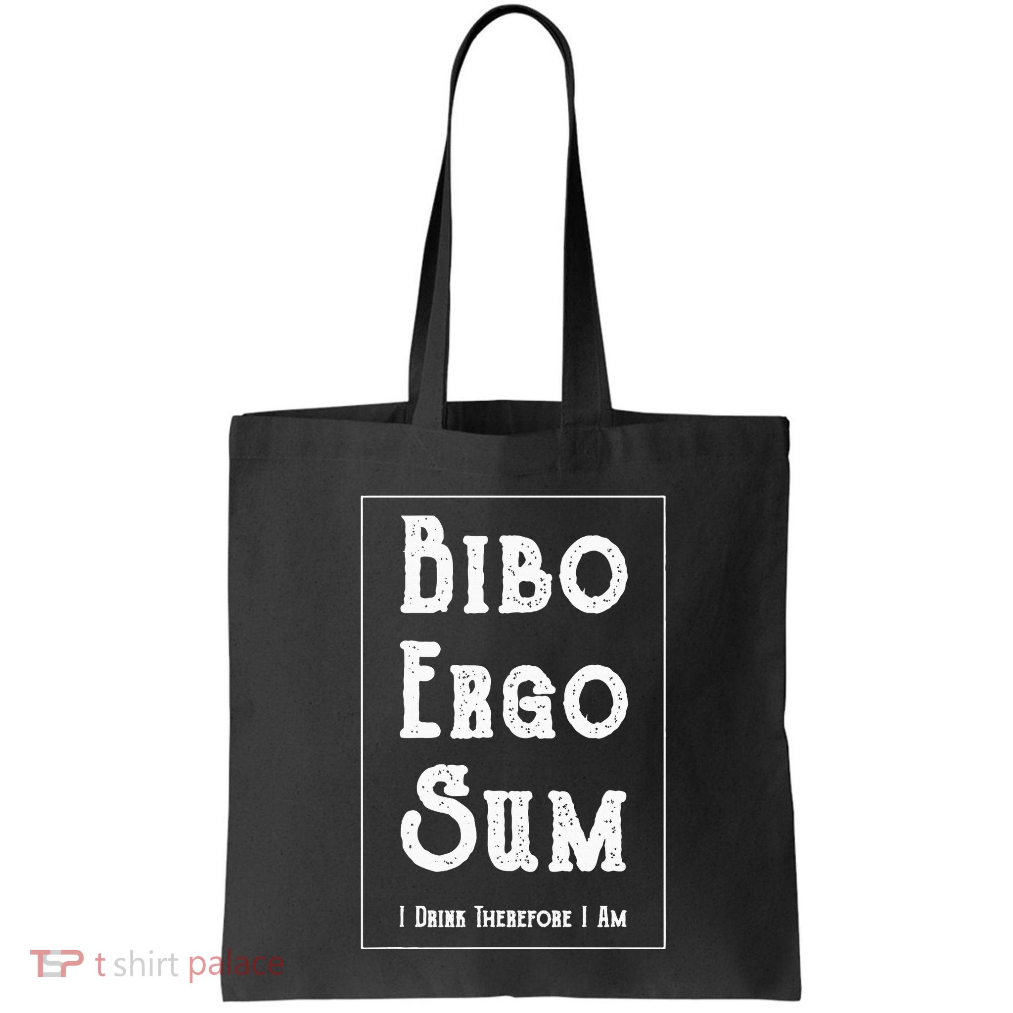 Bibo Ergo Sum I Drink Therefore I Am Latin Alcohol Bag