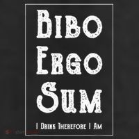 Bibo Ergo Sum I Drink Therefore I Am Latin Alcohol 25L Jumbo Tote
