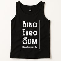 Bibo Ergo Sum I Drink Therefore I Am Latin Alcohol Tank Top