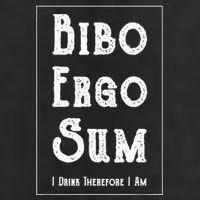 Bibo Ergo Sum I Drink Therefore I Am Latin Alcohol Golf Towel