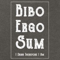 Bibo Ergo Sum I Drink Therefore I Am Latin Alcohol Cotton Canvas Backpack