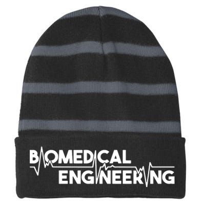 Biomedical Engineering Scientist Biomed Bioengineering BME Striped Beanie with Solid Band