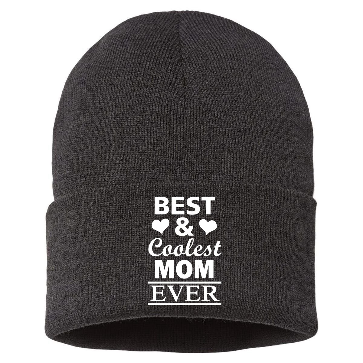 Best And Coolest Mom Ever Sustainable Knit Beanie