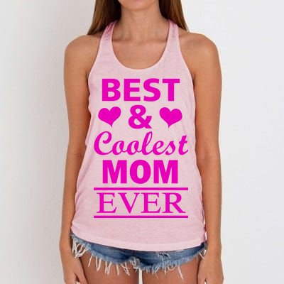 Best And Coolest Mom Ever Women's Knotted Racerback Tank