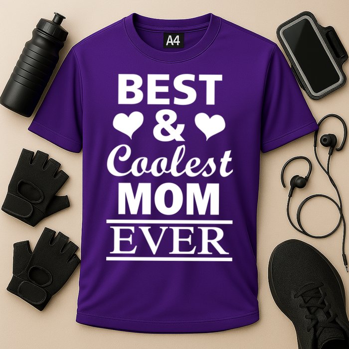 Best And Coolest Mom Ever Cooling Performance Crew T-Shirt