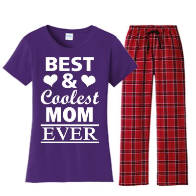 Best And Coolest Mom Ever Women's Flannel Pajama Set