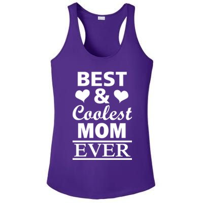 Best And Coolest Mom Ever Ladies PosiCharge Competitor Racerback Tank
