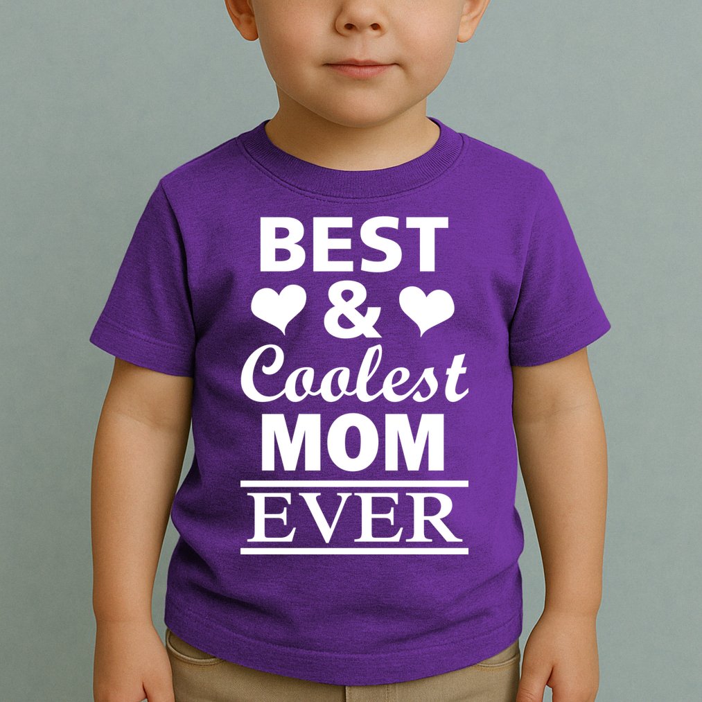 Best And Coolest Mom Ever Toddler T-Shirt