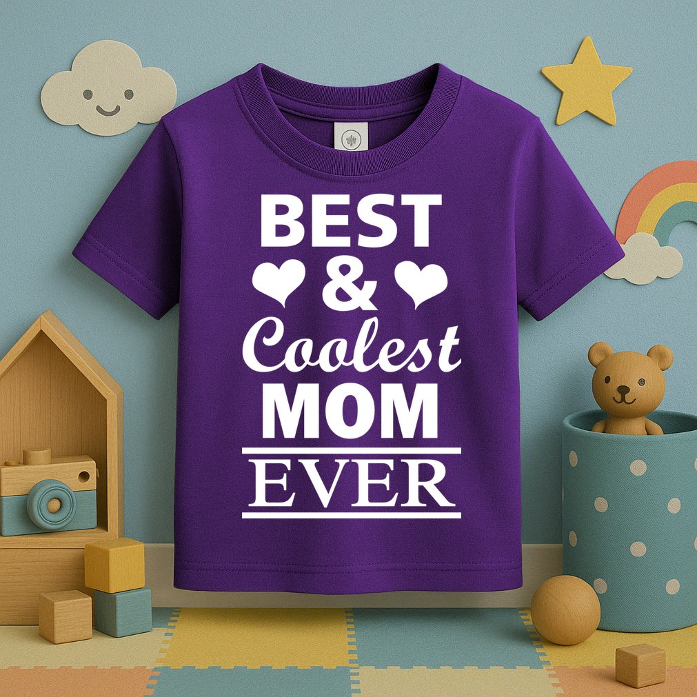 Best And Coolest Mom Ever Toddler T-Shirt
