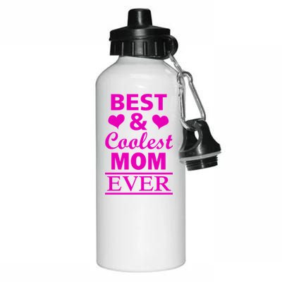 Best And Coolest Mom Ever Aluminum Water Bottle