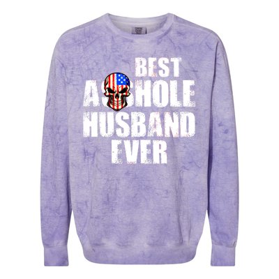 Best Asshole Husband Ever Colorblast Crewneck Sweatshirt