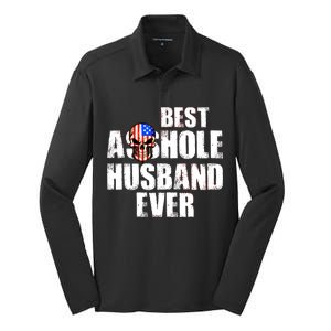 Best Asshole Husband Ever Silk Touch Performance Long Sleeve Polo