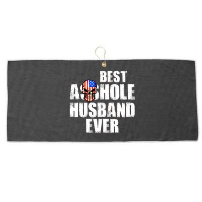 Best Asshole Husband Ever Large Microfiber Waffle Golf Towel