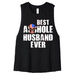 Best Asshole Husband Ever Women's Racerback Cropped Tank