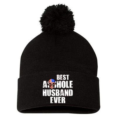 Best Asshole Husband Ever Pom Pom 12in Knit Beanie