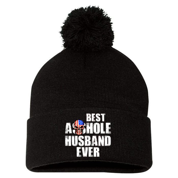 Best Asshole Husband Ever Pom Pom 12in Knit Beanie