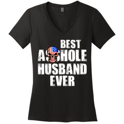 Best Asshole Husband Ever Women's V-Neck T-Shirt