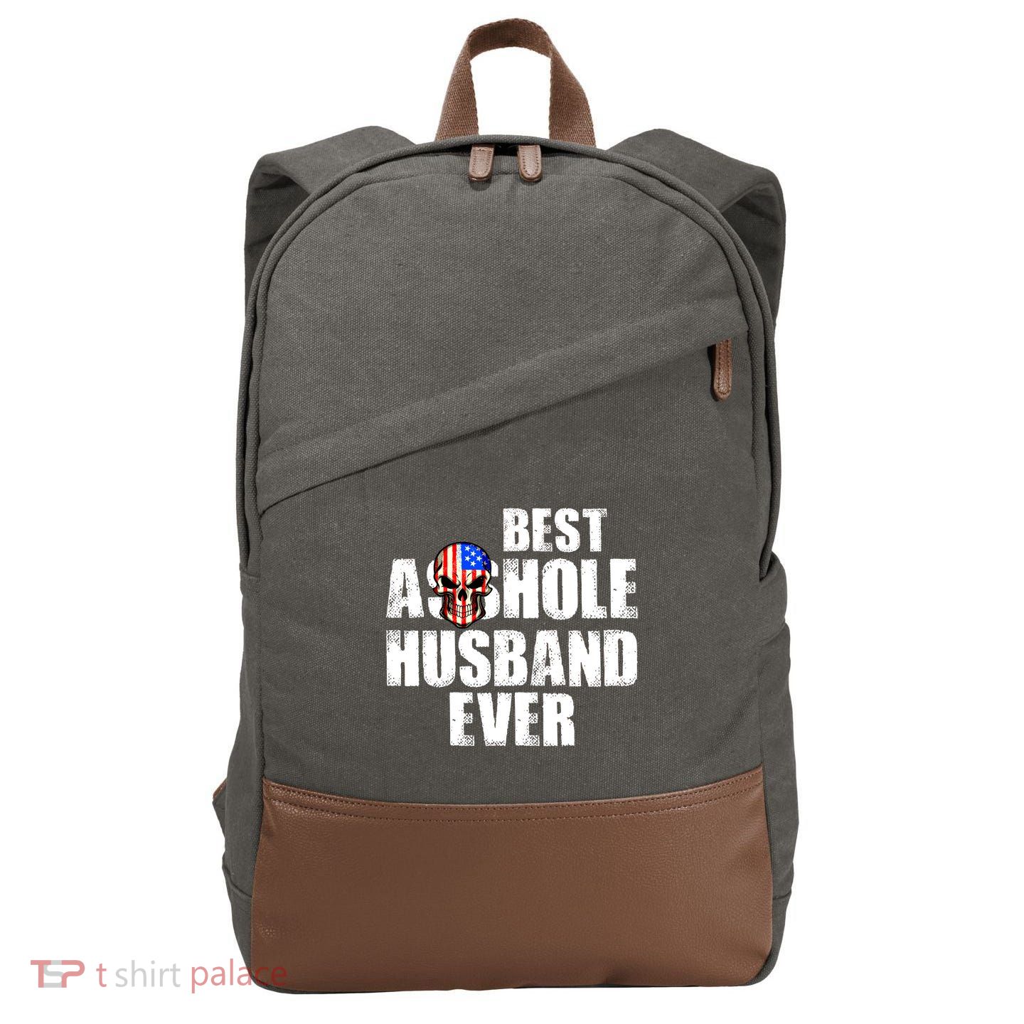 Best Asshole Husband Ever Cotton Canvas Backpack