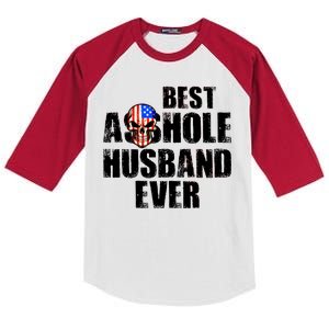 Best Asshole Husband Ever Kids Colorblock Raglan Jersey