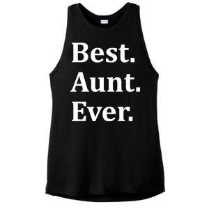 Best Aunt Ever Ladies PosiCharge Tri-Blend Wicking Tank